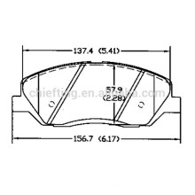 frenos D1202 58101-0WA00 para Hyundai Kia ssangyong frentes zapata de freno